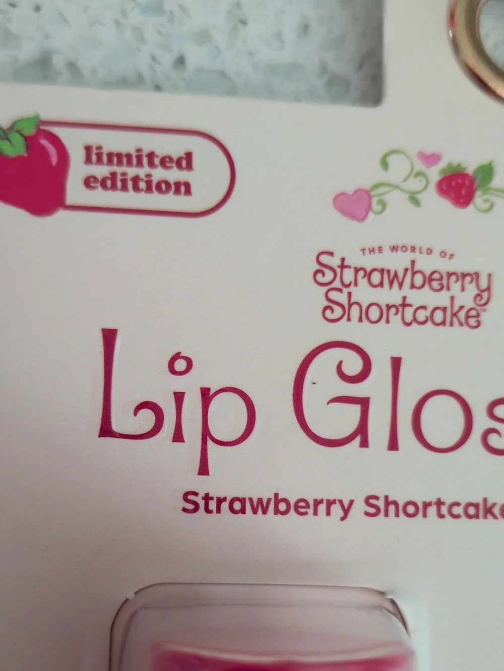 STRAWBERRY Shortcake Lip Gloss Delight with Strawberry Keychain Limited Edition